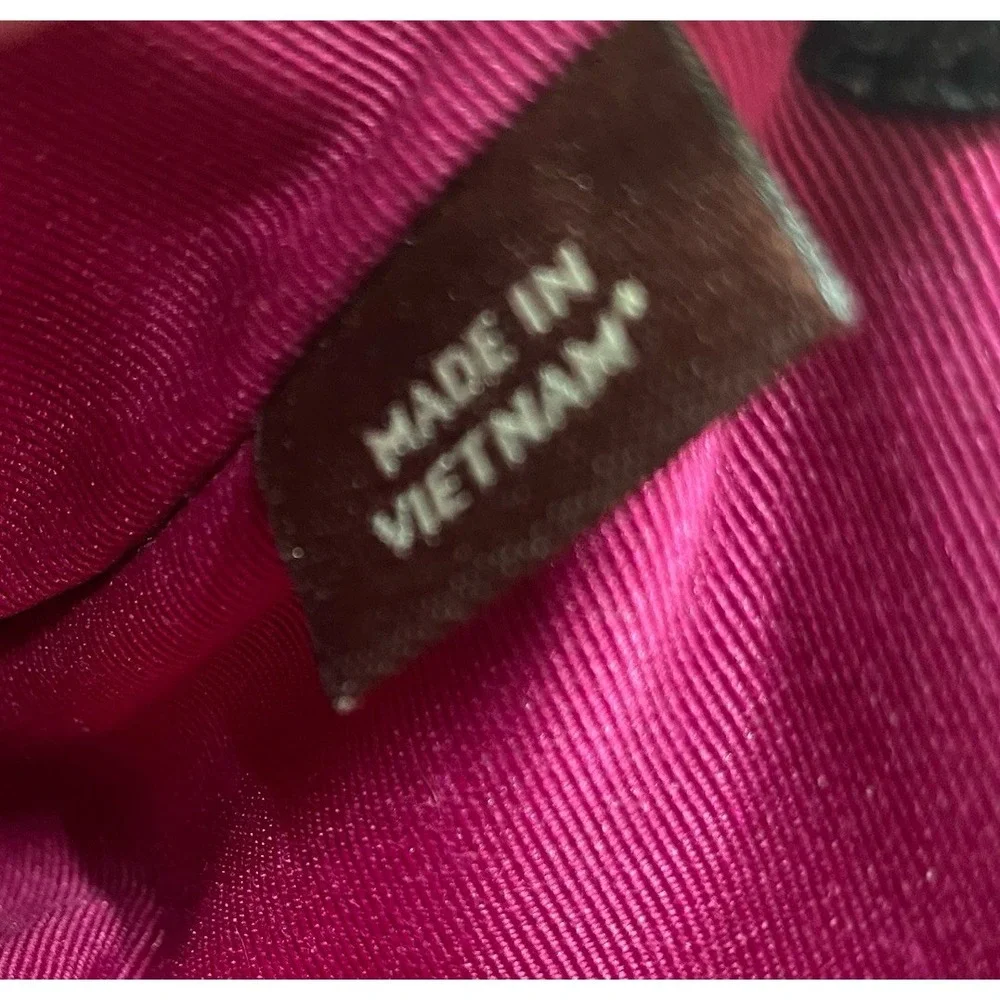 Coach Womens Cranberry Pink&Black Leopard Print Wristlet Wallet Cheetah 4x6" EUC - Picture 5 of 11